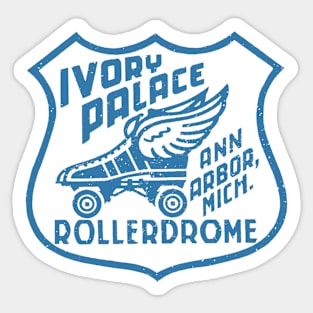 Vintage Roller Skating Ann Arbor Michigan Sticker